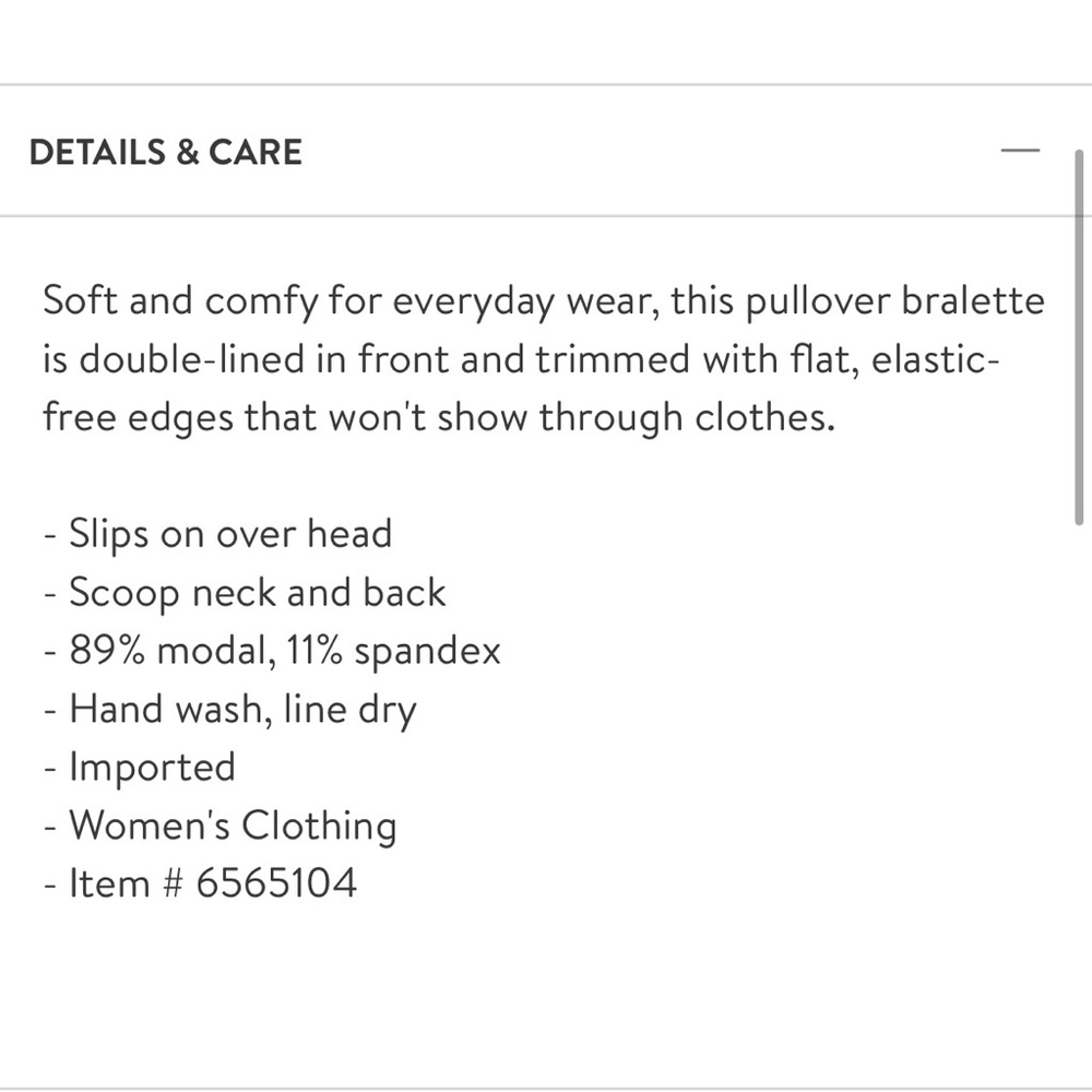 DKNY Stretch Modal Pullover Bralette - Picture 5 of 5